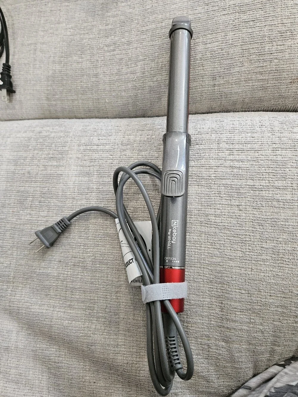 Nicebay 1.25-Inch Ceramic/Titanium Curling Iron Whall Hair Styling Tool